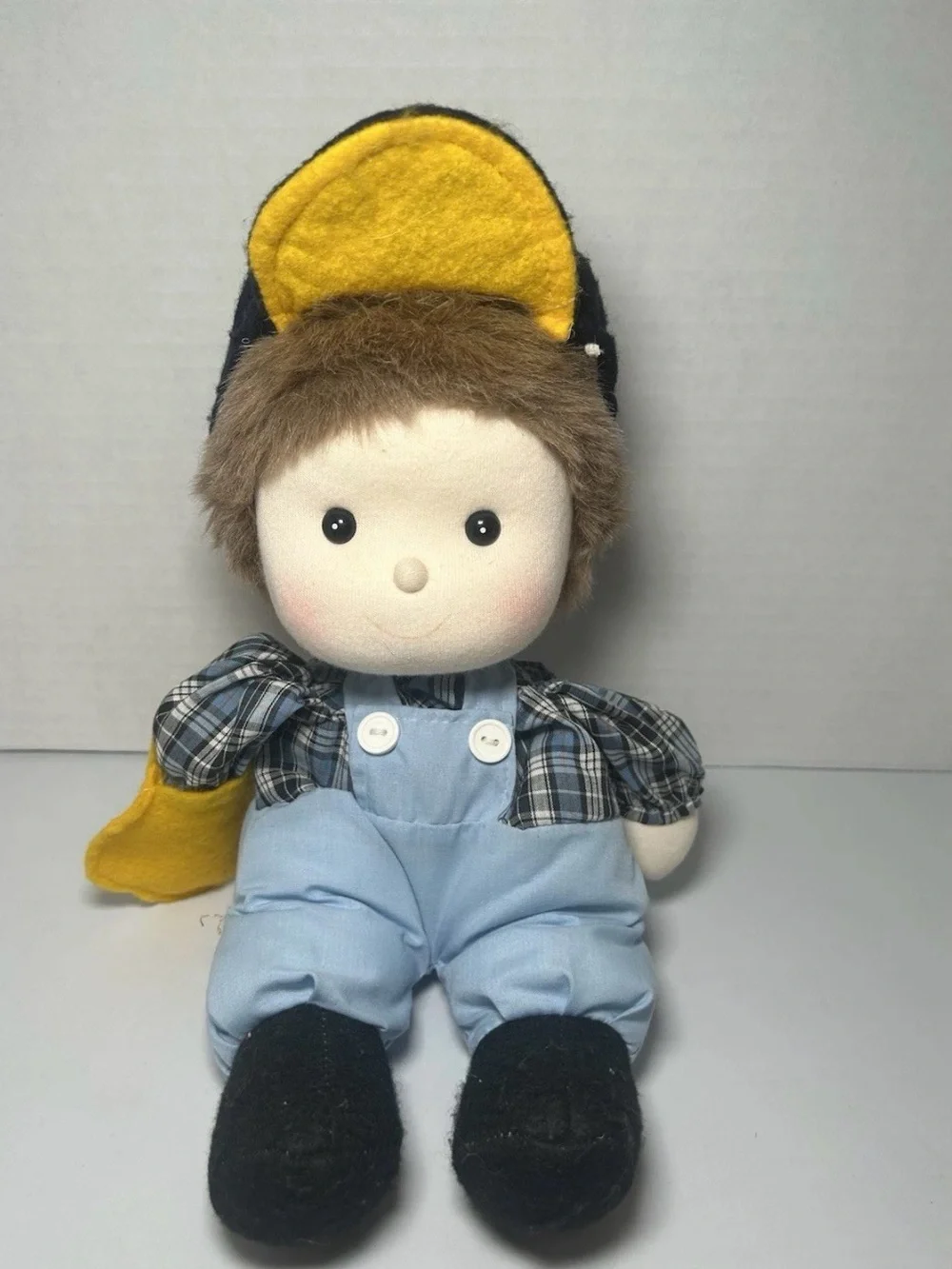 Vtg Dolmax Wind-up Moving head Musical Doll Baseball Player